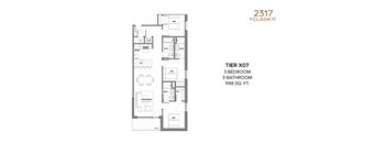 Tier 7 3 Bed 3 Bath 2317 N Clark
