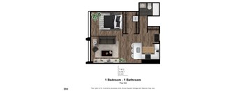 the floor plan of 1 bedroom 1100 sq ft