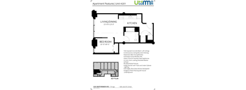a floor plan of a bedroom apartment with a bathroom and a bed room