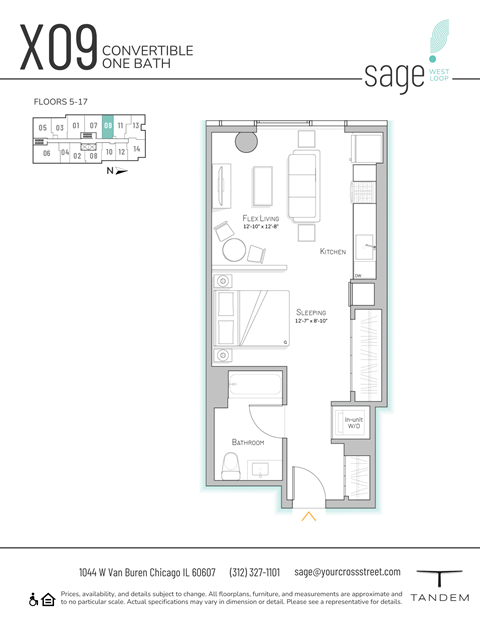 the floor plan contempeiate one bath