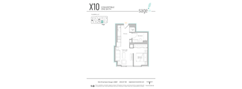 the floor plan of x10 sage apartments
