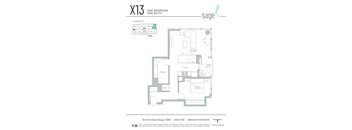 the floor plan one bedroom one bath