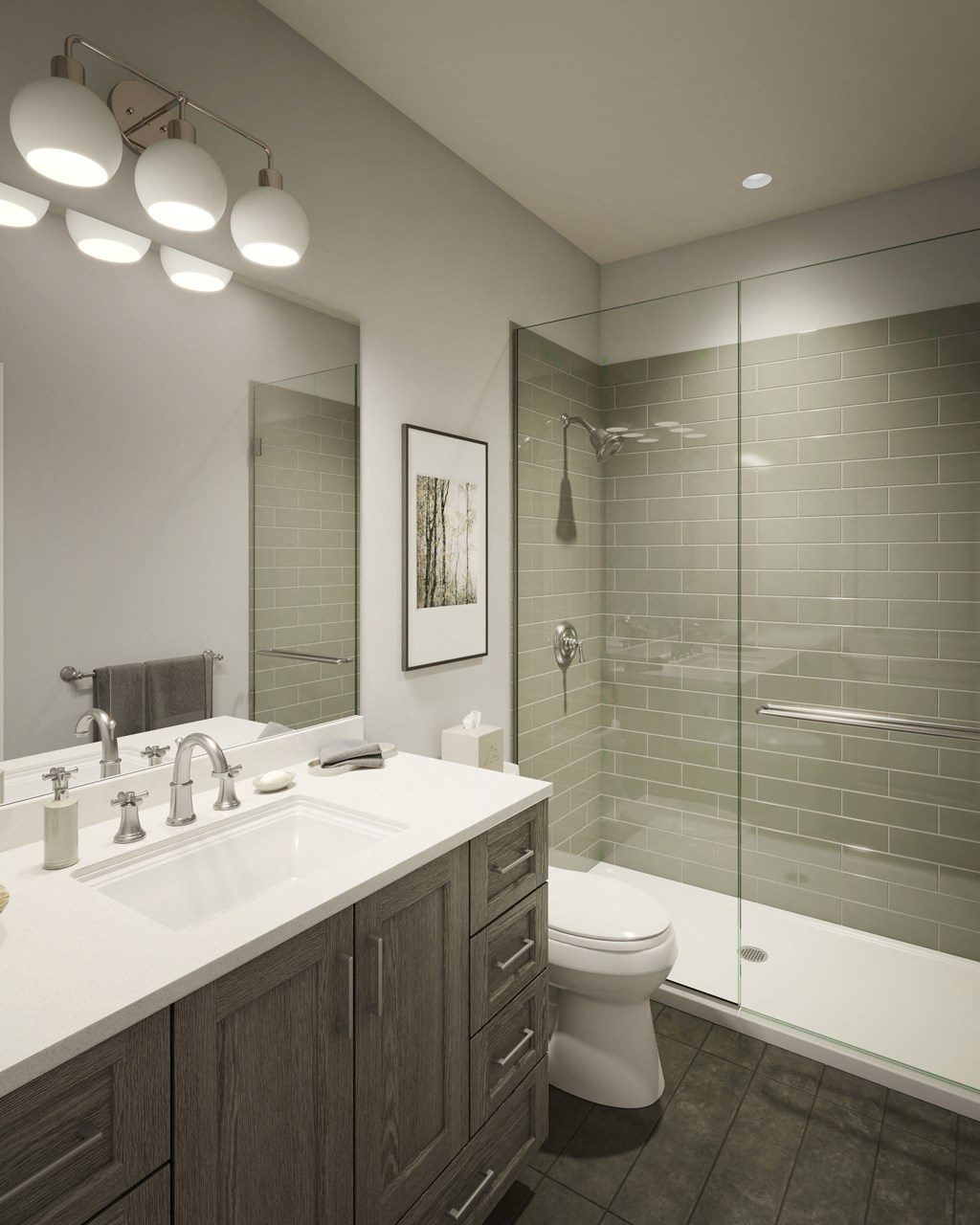 an image of a bathroom with a sink toilet and shower