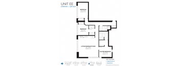 the floor plan of unit e