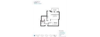 a floor plan of unit f of the unit f residences