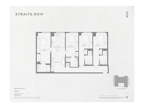 A floor plan of a residence with multiple rooms labeled.