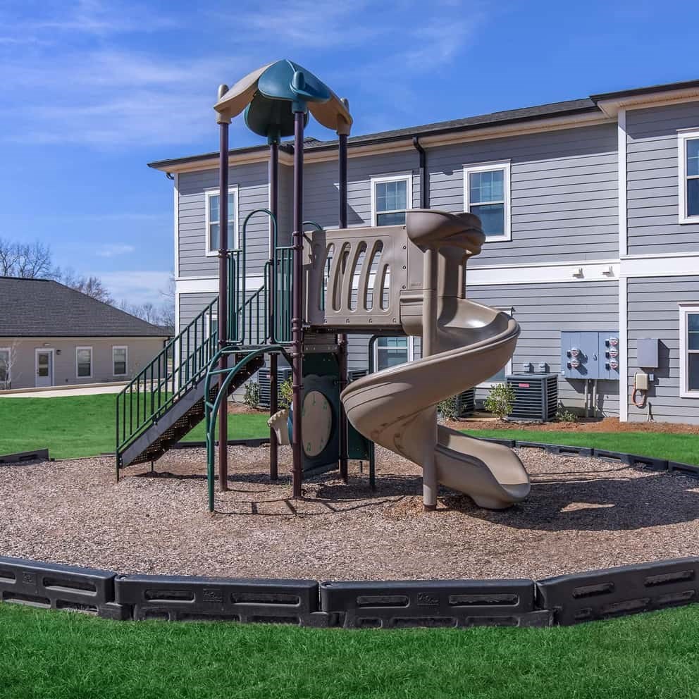 the playground at the apartments for rent