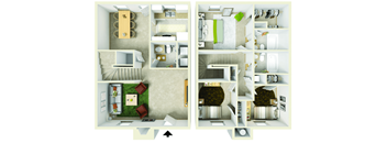 our apartments have a spacious floor plan with an open concept