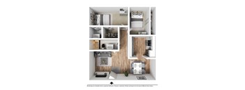 a 1 bedroom floor plan  950 sq ft