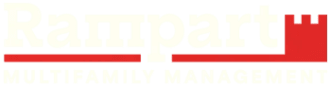 A logo for multifamily management named Rampart.