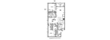 A detailed architectural floor plan for a Type A unit, showing the layout of the bedroom, dining room, kitchen, bathroom, and living room.