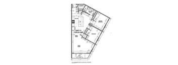 A floor plan of a unit type B floor plan.