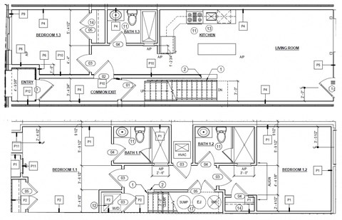 a floor plan of a house