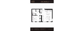 1 Bed 1 Bath Plans 13-16