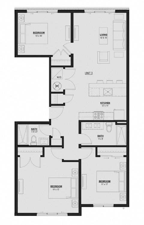the floor plan of the residence