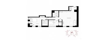 a black and white floor plan of a house
