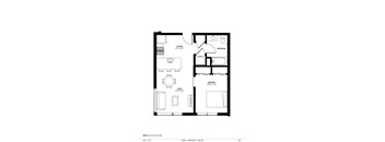 The Franklin Floorplan at The Isaac Apartments, Philadelphia