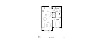The Mills Floorplan at The Isaac Apartments, Philadelphia, PA