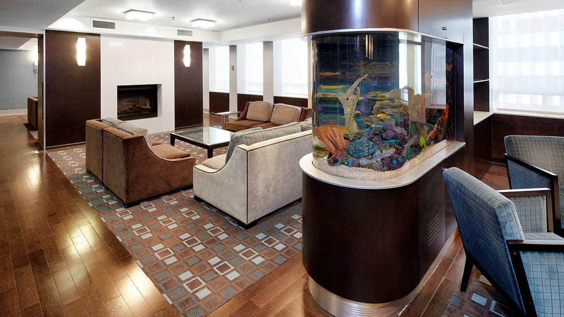 Aquarium in Amenities Lounge