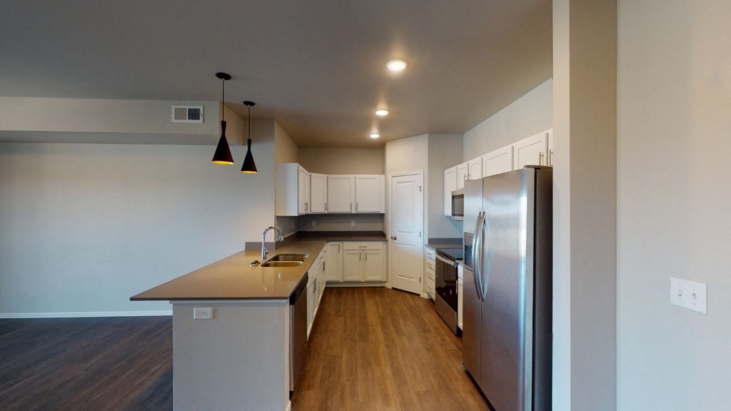 Fully Furnished Kitchen at First Street Lofts in Downtown Bismarck, Bismarck, ND, 58506