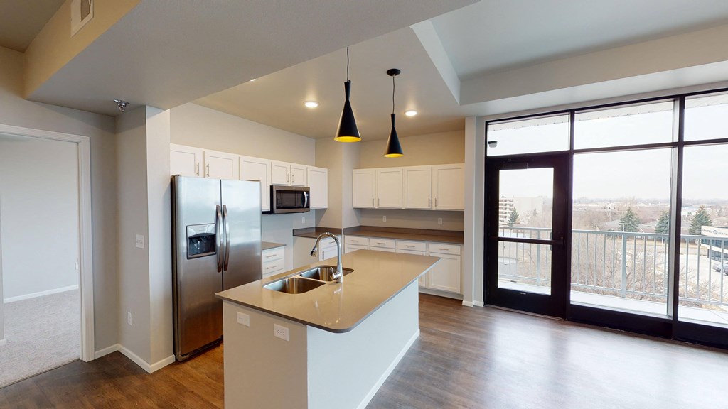 Modern Lighting at First Street Lofts in Downtown Bismarck, Bismarck, ND, 58506