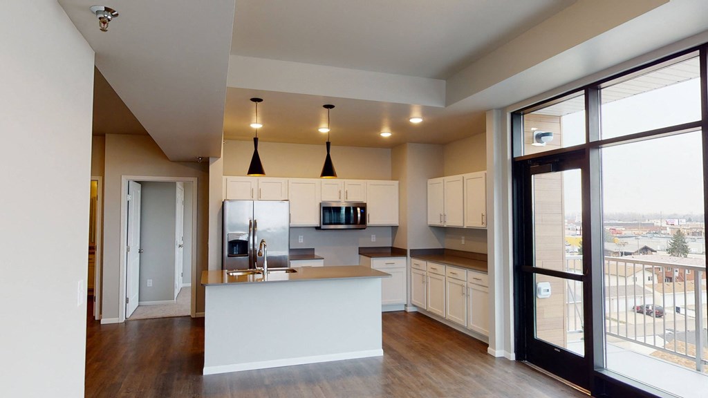 Kitchen Unit at First Street Lofts in Downtown Bismarck, North Dakota