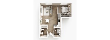 A2 Floor Plan at The Haven on Veterans, North Dakota, 58104