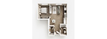 A3 Floor Plan at The Haven on Veterans, Fargo, ND, 58104