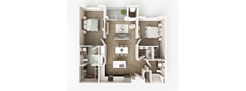 C1 Floor Plan at The Haven on Veterans, Fargo