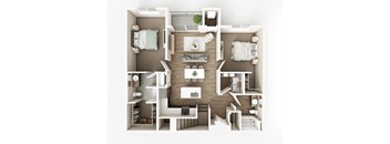 C2 Floor Plan at The Haven on Veterans, Fargo, ND