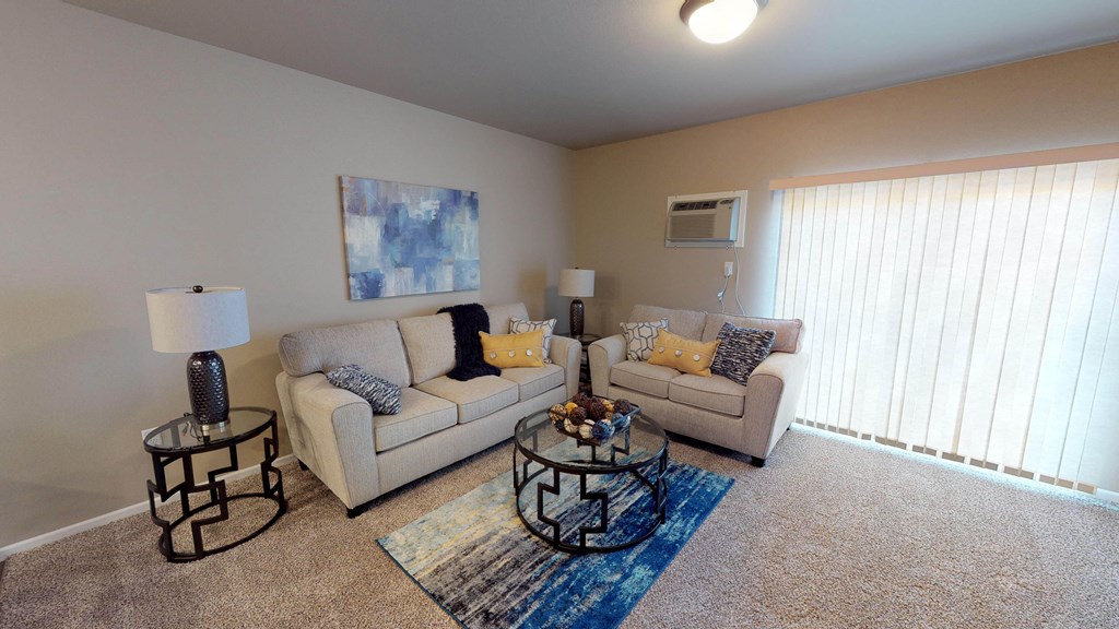 Modern Living Room at Cascades of Mandan, Mandan, North Dakota
