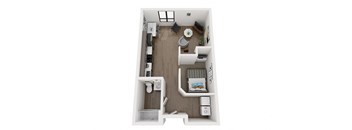A1A Floor Plan at EagleRidge Plaza Residences, Fargo, ND