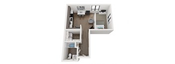 A2 Floor Plan at EagleRidge Plaza Residences, North Dakota