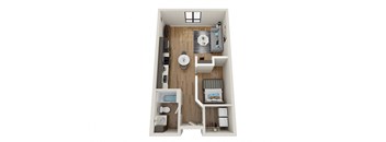 A3 Floor Plan at EagleRidge Plaza Residences, Fargo