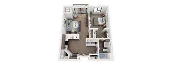 B1 Floor Plan at EagleRidge Plaza Residences, Fargo, North Dakota