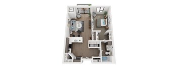 B2 Floor Plan at EagleRidge Plaza Residences, Fargo