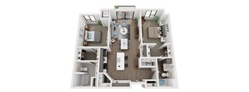 C1 Floor Plan at EagleRidge Plaza Residences, Fargo, ND, 58104