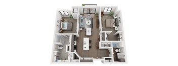 C2 Floor Plan at EagleRidge Plaza Residences, Fargo, ND