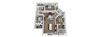 D Floor Plan at EagleRidge Plaza Residences, Fargo