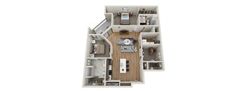 D Floor Plan at EagleRidge Plaza Residences, Fargo