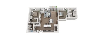E Floor Plan at EagleRidge Plaza Residences, Fargo, North Dakota