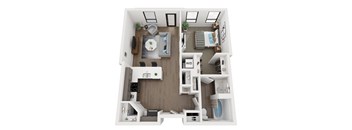H Floor Plan at EagleRidge Plaza Residences, North Dakota, 58104