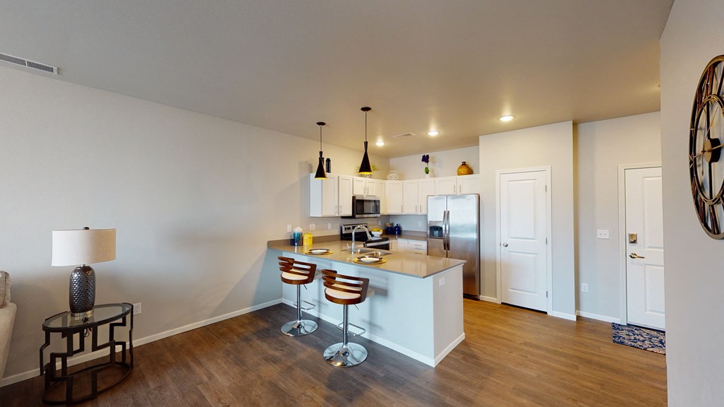 Fitted Kitchen at First Street Lofts in Downtown Bismarck, North Dakota