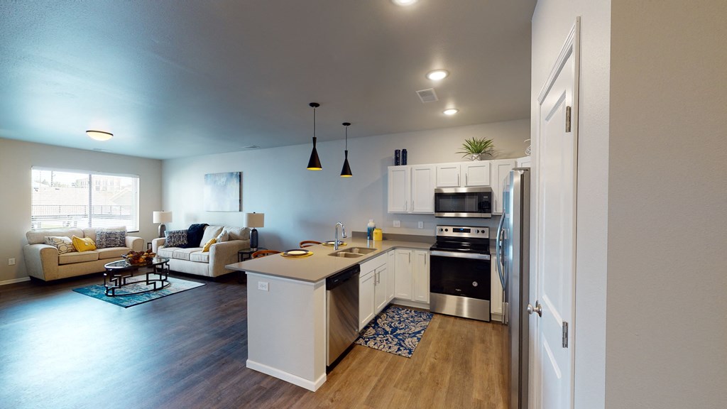 Fully Equipped Kitchen at First Street Lofts in Downtown Bismarck, Bismarck, North Dakota