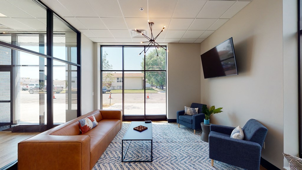 Lobby at First Street Lofts in Downtown Bismarck, Bismarck, ND, 58506