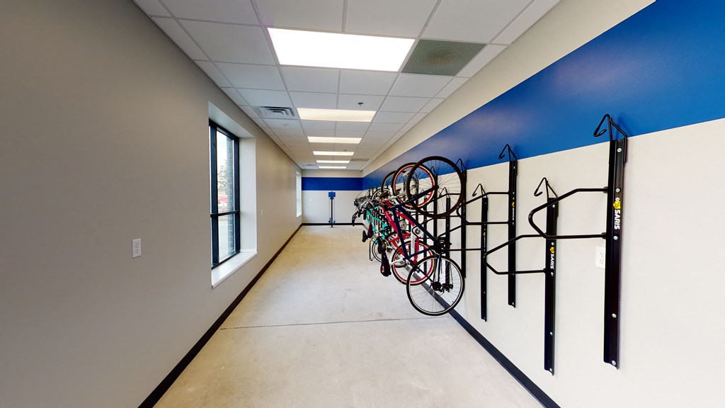 Bike Storage at First Street Lofts in Downtown Bismarck, Bismarck, North Dakota
