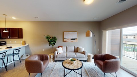 Dining And Kitchen at The Haven on Veterans, Fargo, ND