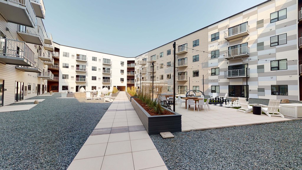 Courtyard Porch at Northern Lights a Lifestyle-Driven Community, West Fargo, North Dakota