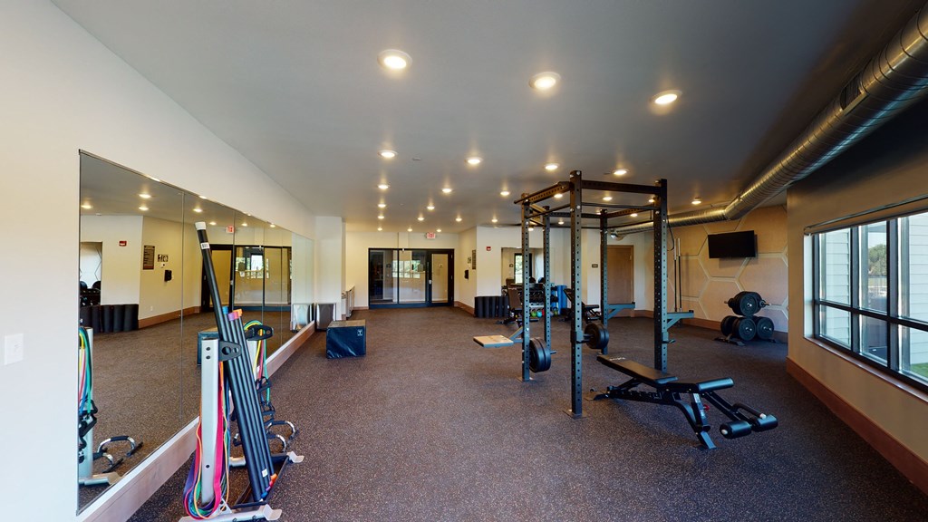 weight and yoga studio at Northern Lights a Lifestyle-Driven Community, West Fargo, North Dakota