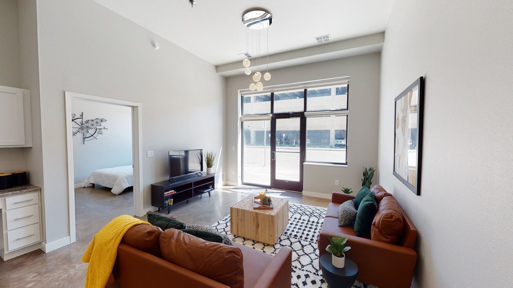 model living room at Northern Lights a Lifestyle-Driven Community, West Fargo, North Dakota